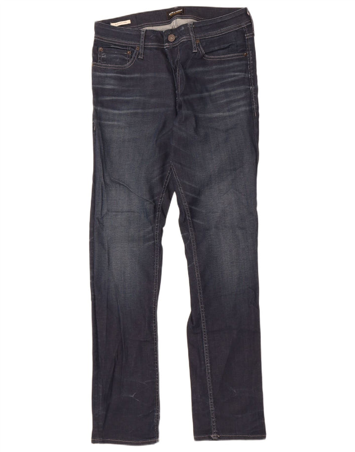 Męskie jeansy Jack & Jones Tim Slim W33 L34 Niebieskie bawełniane