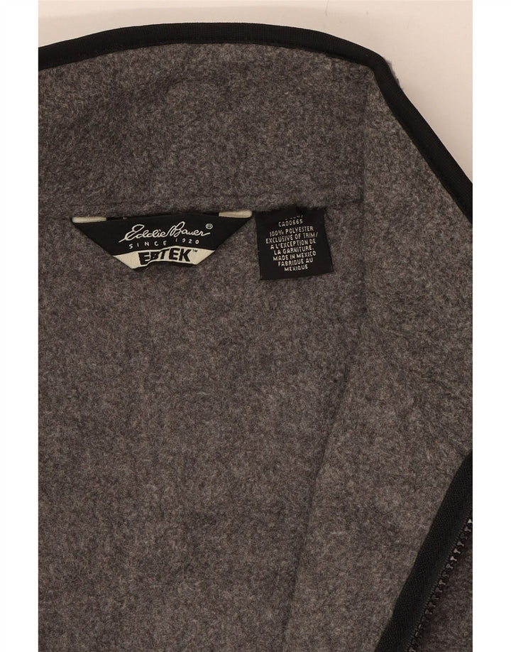 EDDIE BAUER Mens Fleece Gilet UK 38 Medium Grey Polyester Vintage Eddie Bauer and Second-Hand Eddie Bauer from Messina Hembry 