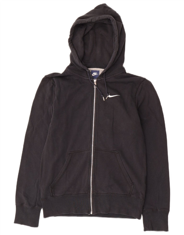Męski sweter z kapturem i zamkiem błyskawicznym Nike, mały, czarny, bawełniany