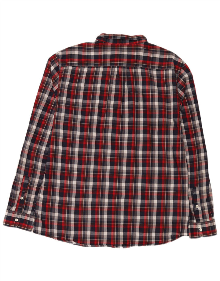 Wrangler Męska koszula flanelowa XL w czerwoną kratę, bawełniana