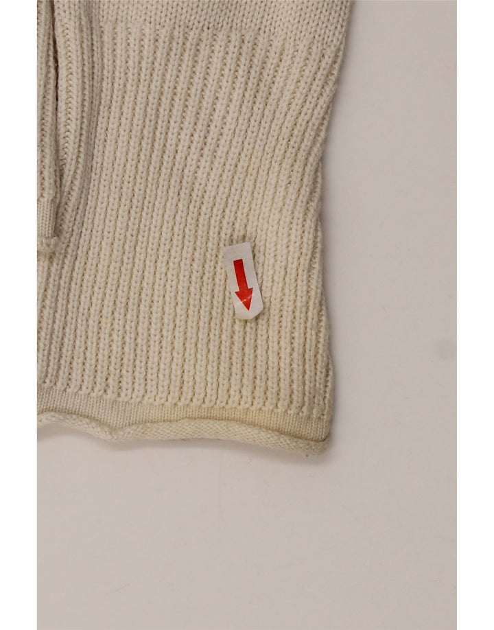 Sweter damski Zara z zamkiem błyskawicznym UK 14, duży, biały