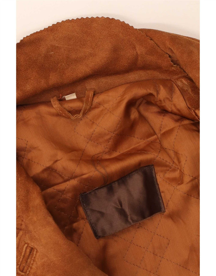 Męska kurtka zamszowa vintage IT 46 Small Brown