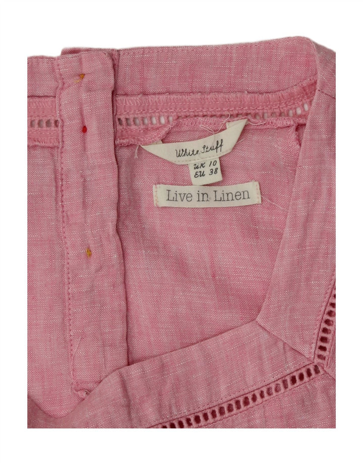 Bluzka damska White Stuff Top UK 10 Small Pink Flecked Linen