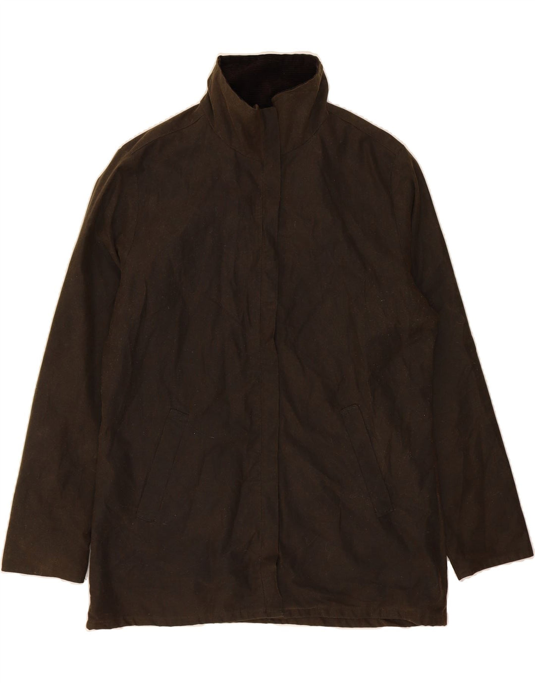 RYDALE Womens Waxed Cotton Jacket UK 14 Large  Brown Cotton Vintage Rydale and Second-Hand Rydale from Messina Hembry 