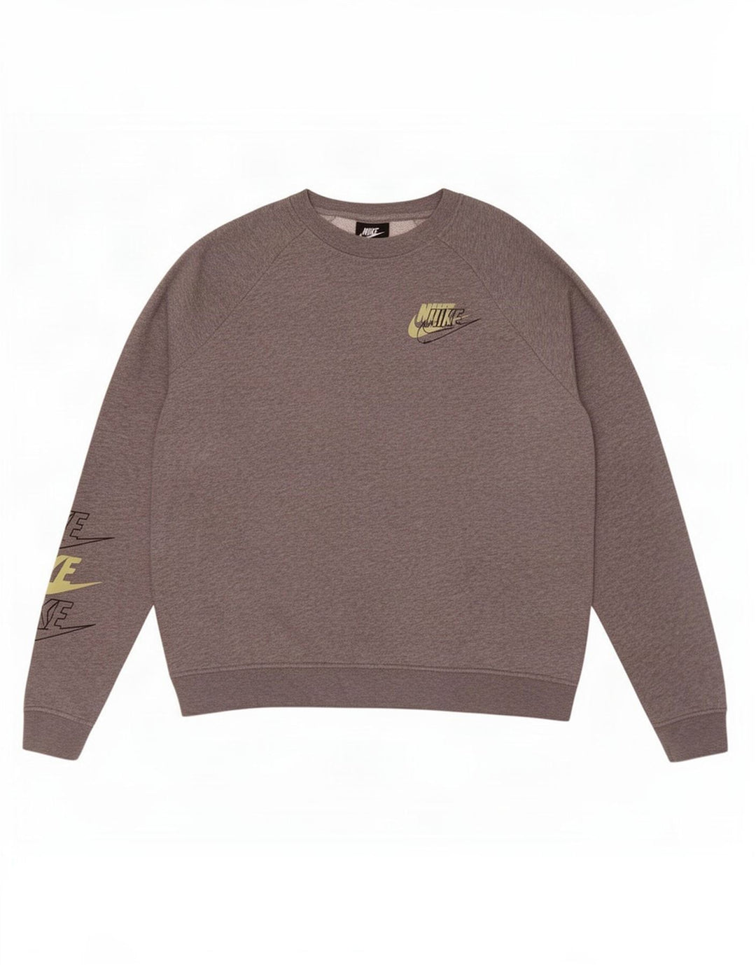 Męski sweter z grafiką Nike, średnioszary, bawełniany