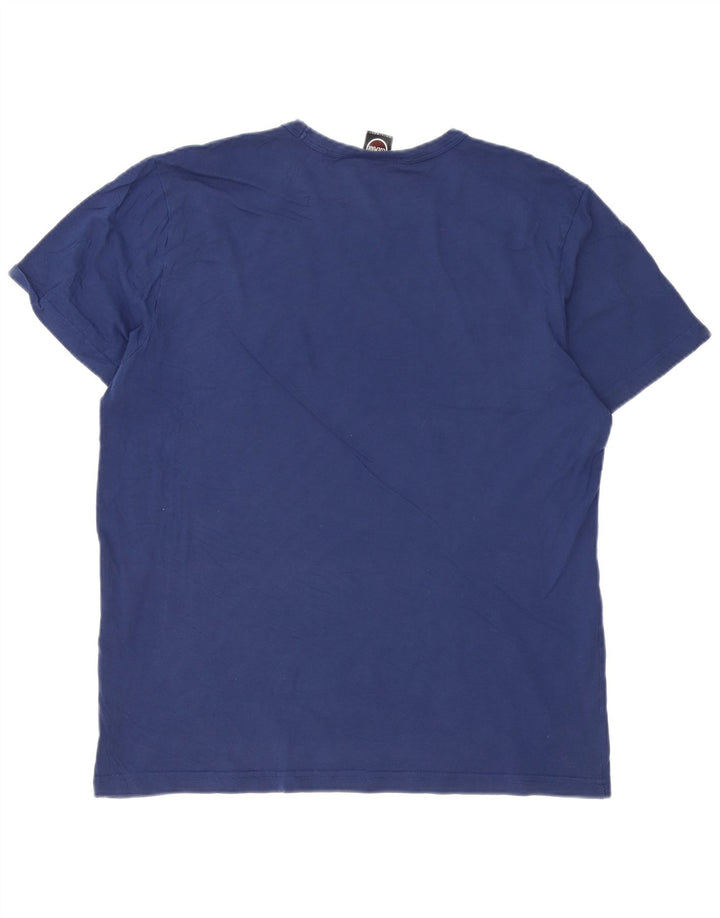 Męski T-shirt z grafiką o regularnym kroju Colmar, średni niebieski