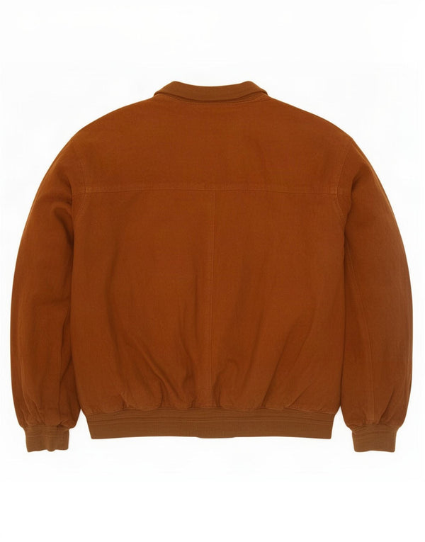 Vintage męska zamszowa kurtka bomber UK 42 XL brązowa