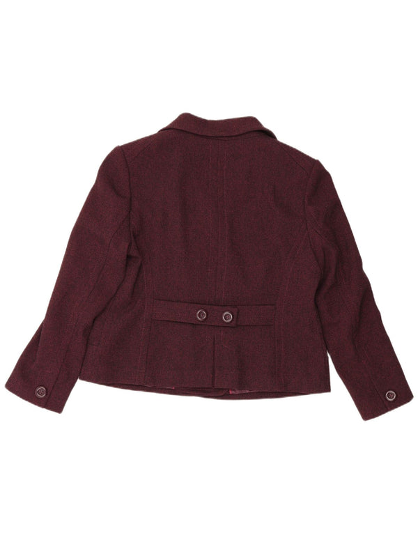 Marks & Spencer Damska marynarka dwurzędowa UK 18 XL, bordowa