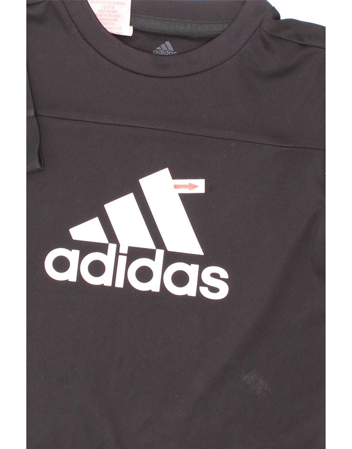 Chłopięca koszulka Adidas Climacool Graphic Top 5-6 lat 2XS Czarny poliester