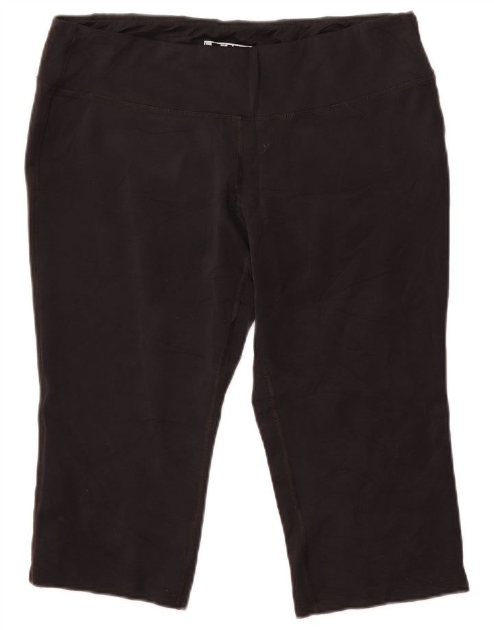 Damskie legginsy Capri New Balance UK 18 XL, czarny poliester