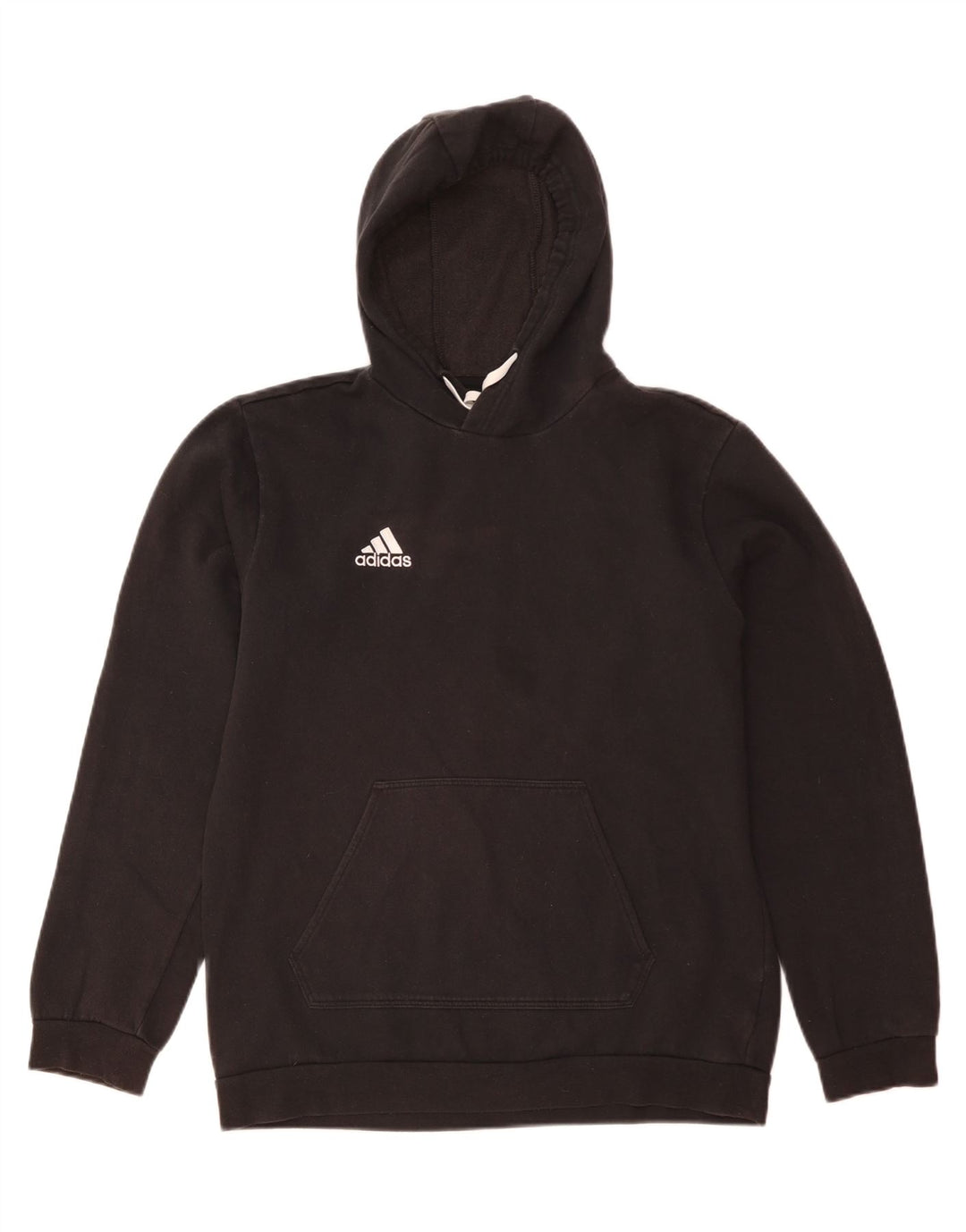 Męska bluza z kapturem Adidas, średnia czarna bawełna