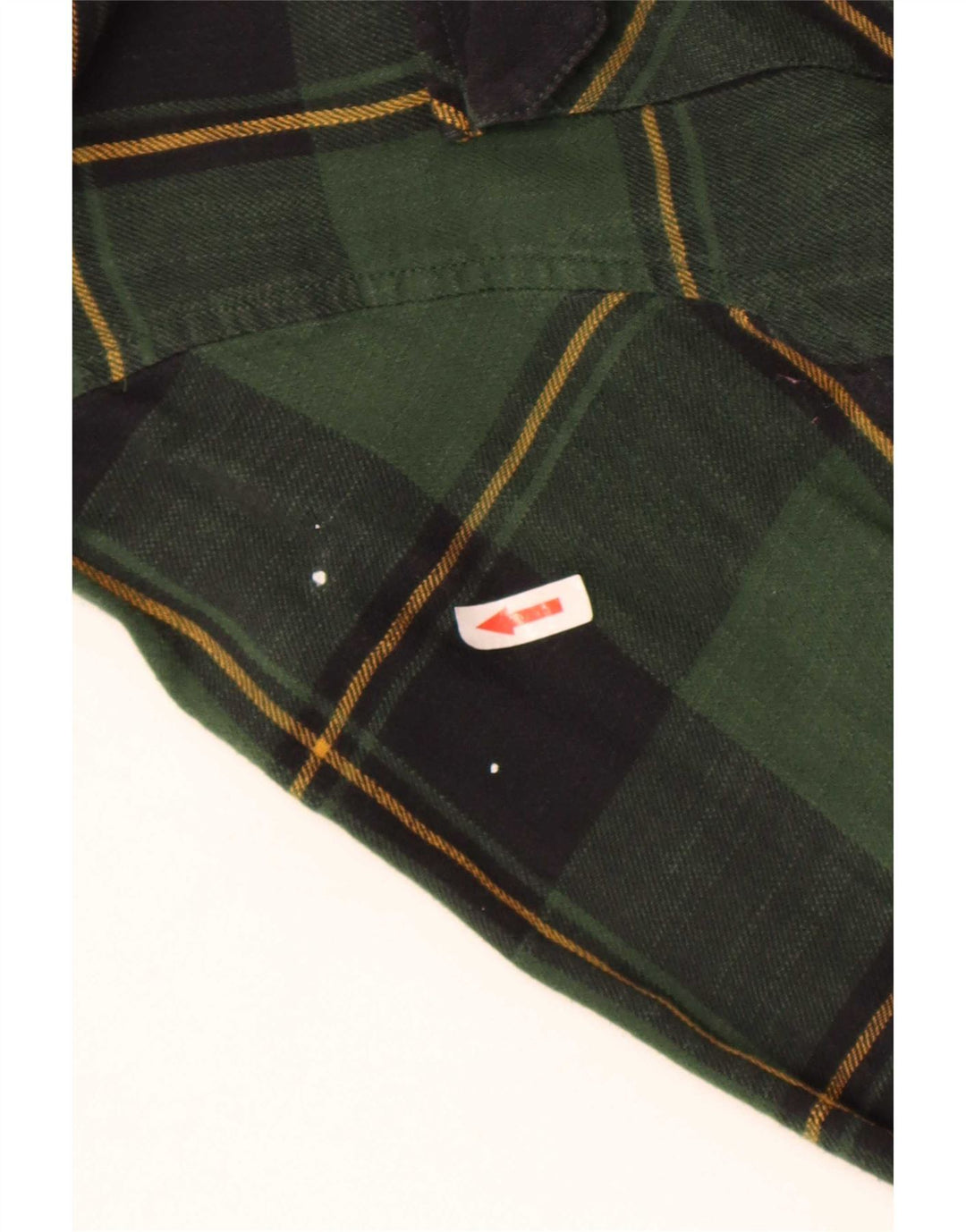 Męska koszula flanelowa z kapturem Levi's, bawełniana w średnią zieloną kratkę