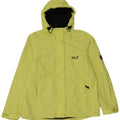 Damska kurtka przeciwdeszczowa z kapturem JACK WOLFSKIN UK 18 XL Zielony poliamid