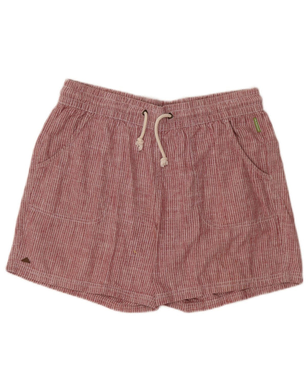 Spodenki damskie Little Kathmandu UK 12 Medium W32 Czerwone prążki Konopne