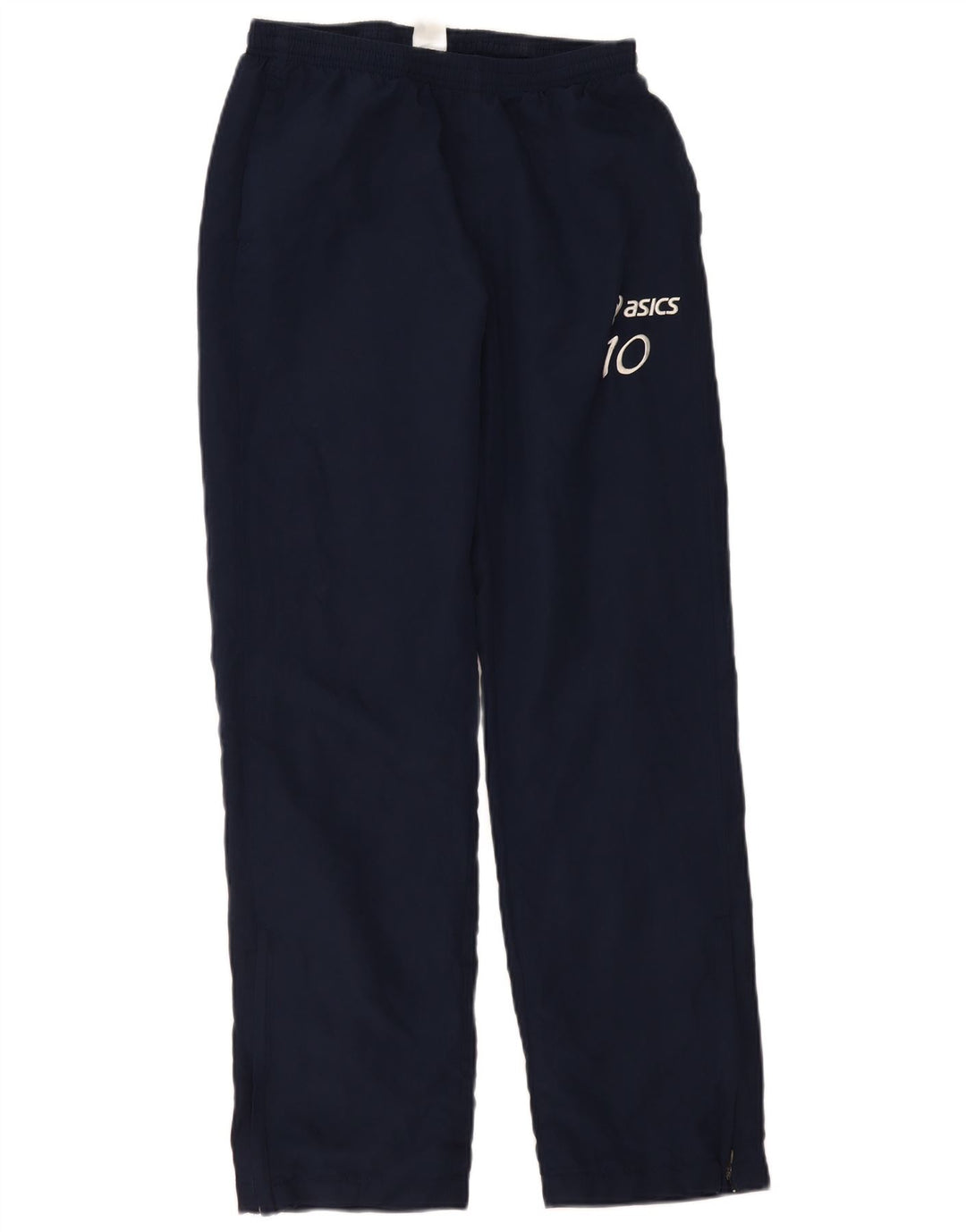 Damskie spodnie dresowe ASICS z grafiką UK 14, duże granatowe, poliestrowe