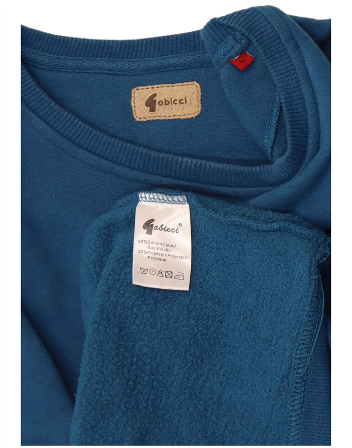 Męski sweter Gabicci, duży, niebieski, bawełniany