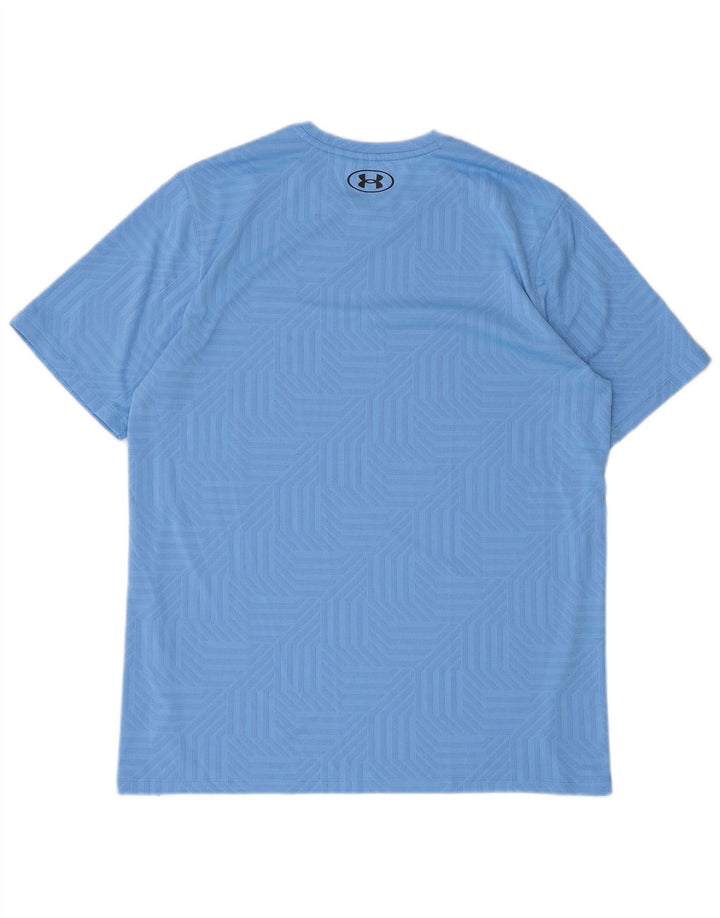 Under Armour Męski T-shirt Top w kolorze średnioniebieskim, geometrycznym