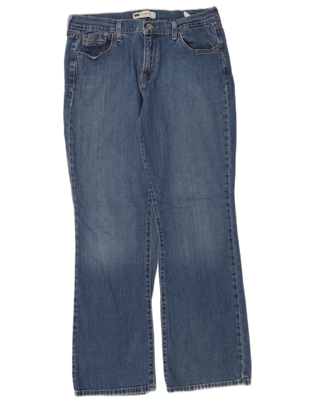 Damskie jeansy Levi's 515 Bootcut W31 L32 Niebieskie bawełniane