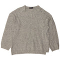 Marks & Spencer Damski sweter z dekoltem w kształcie litery V, UK 14, średni szary, nakrapiany