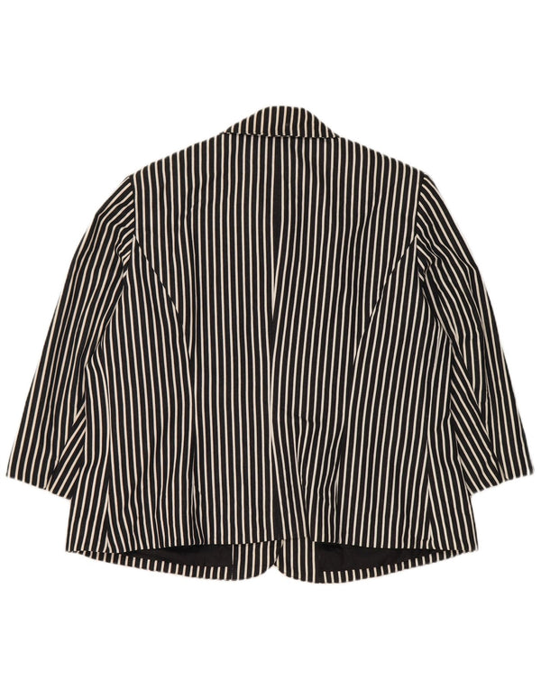 Damska marynarka Chaps z rękawem 3/4 i 6 guzikami, UK 18 XL, granatowa w paski