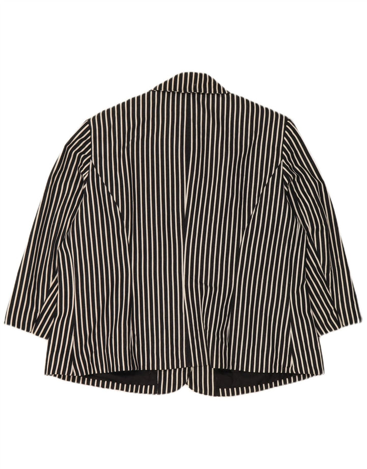 Damska marynarka Chaps z rękawem 3/4 i 6 guzikami, UK 18 XL, granatowa w paski
