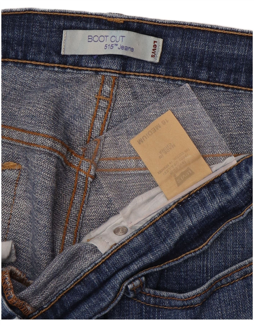 Dżinsy damskie LEVI'S 515 Bootcut US 16 2XL W36 L31 Niebieskie bawełniane