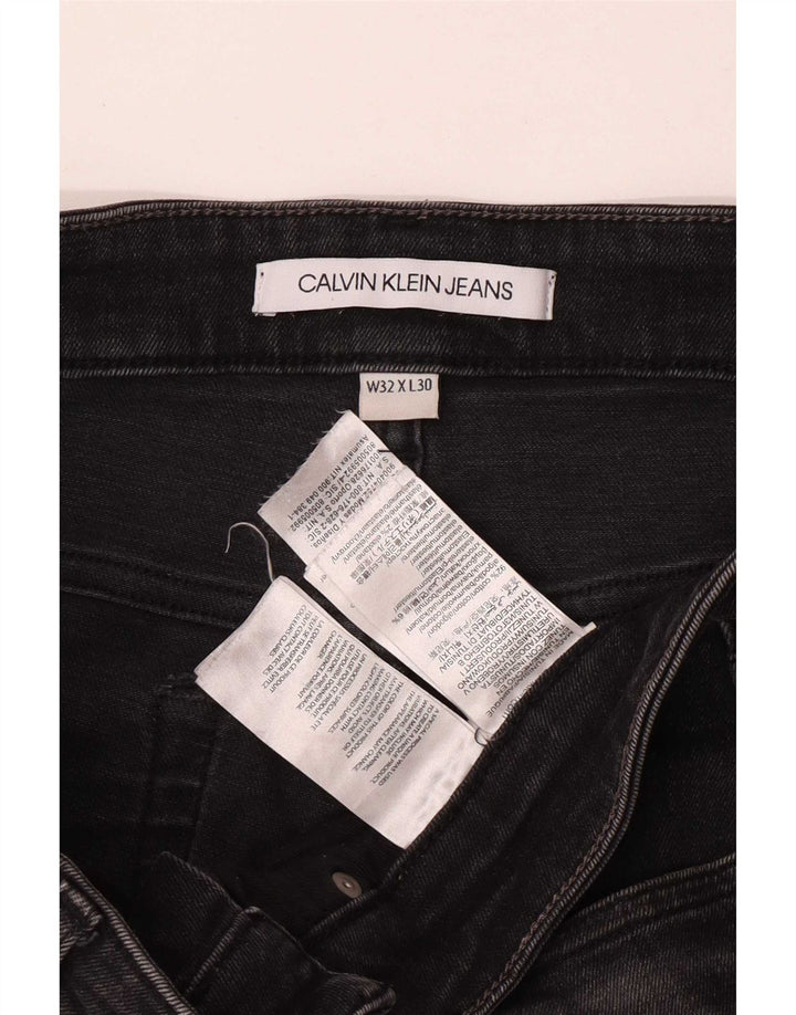 Męskie dżinsy Calvin Klein W32 L30 Szara bawełna