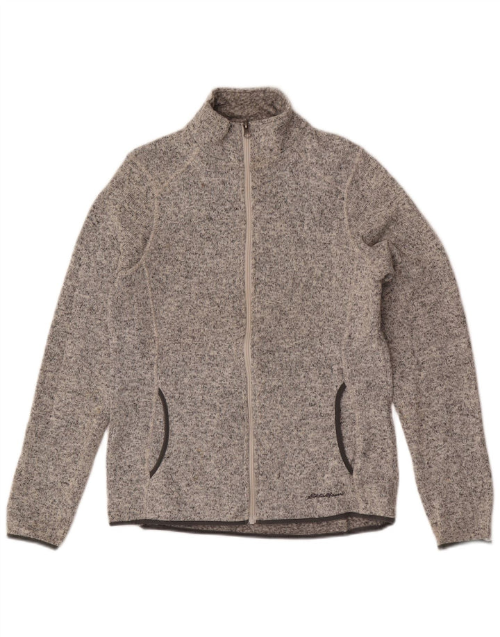Damska kurtka dresowa Eddie Bauer UK 14, średni szary, nakrapiany poliester