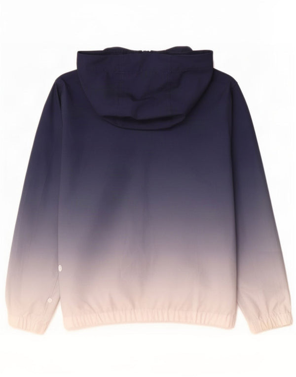 Męska kurtka przeciwdeszczowa z kapturem Hollister Graphic UK 34 XS w kolorze granatowym