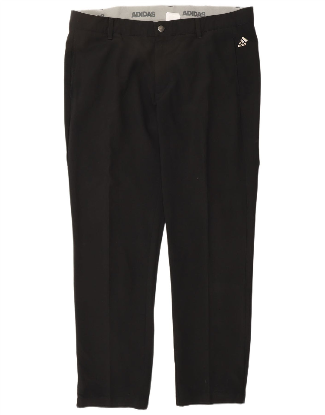 Męskie zwężane spodnie Chino ADIDAS W38 L32 Czarny poliester