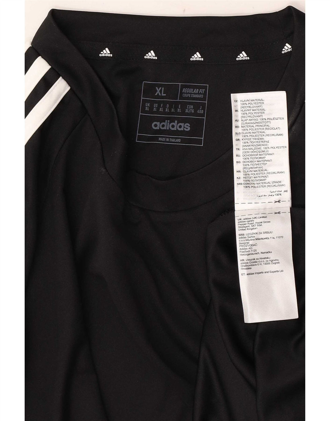 Męska koszulka Adidas Aeroready o regularnym kroju, XL, czarna, poliester