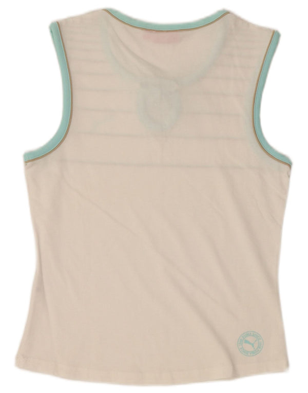 Damska kamizelka z grafiką PUMA UK 12 w średnie białe paski