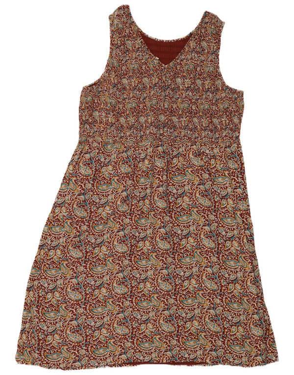 Damska sukienka maxi bez rękawów Fat Face UK 24 4XL wielobarwna paisley