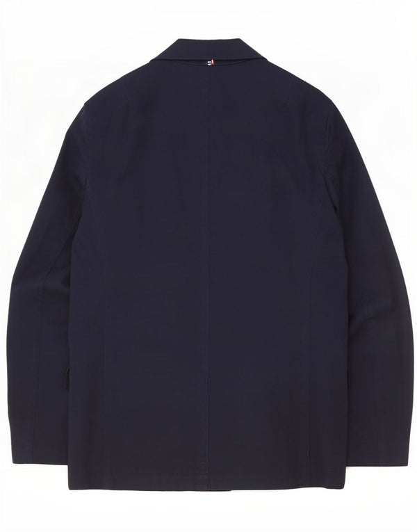 Tommy Hilfiger Mens Pea Coat UK 40 Large Navy Blue Cotton