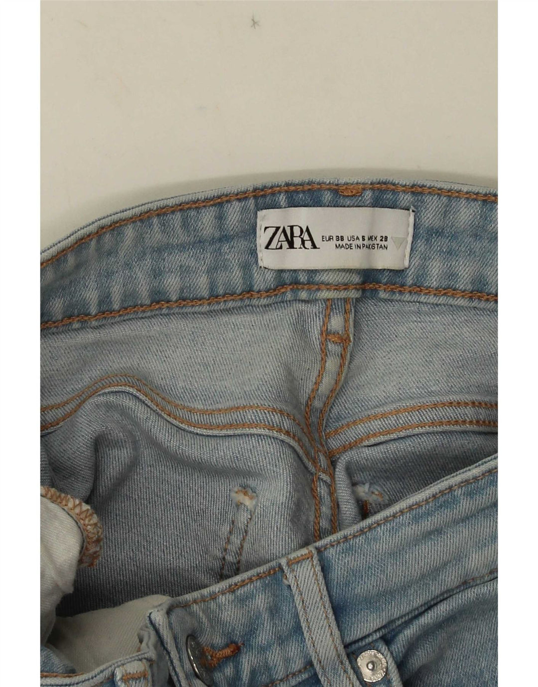 Damskie jeansy Zara Bootcut EU 38 Small W28 L25 Niebieskie