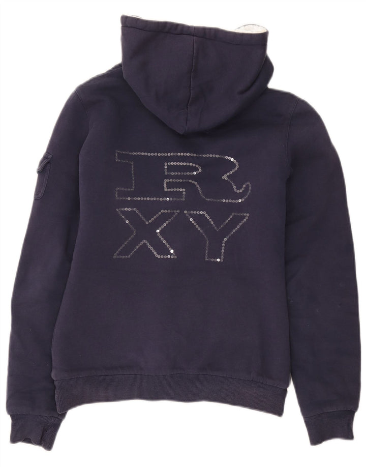 Damski sweter Roxy z grafiką i zamkiem błyskawicznym UK 6 XS Granatowy poliester