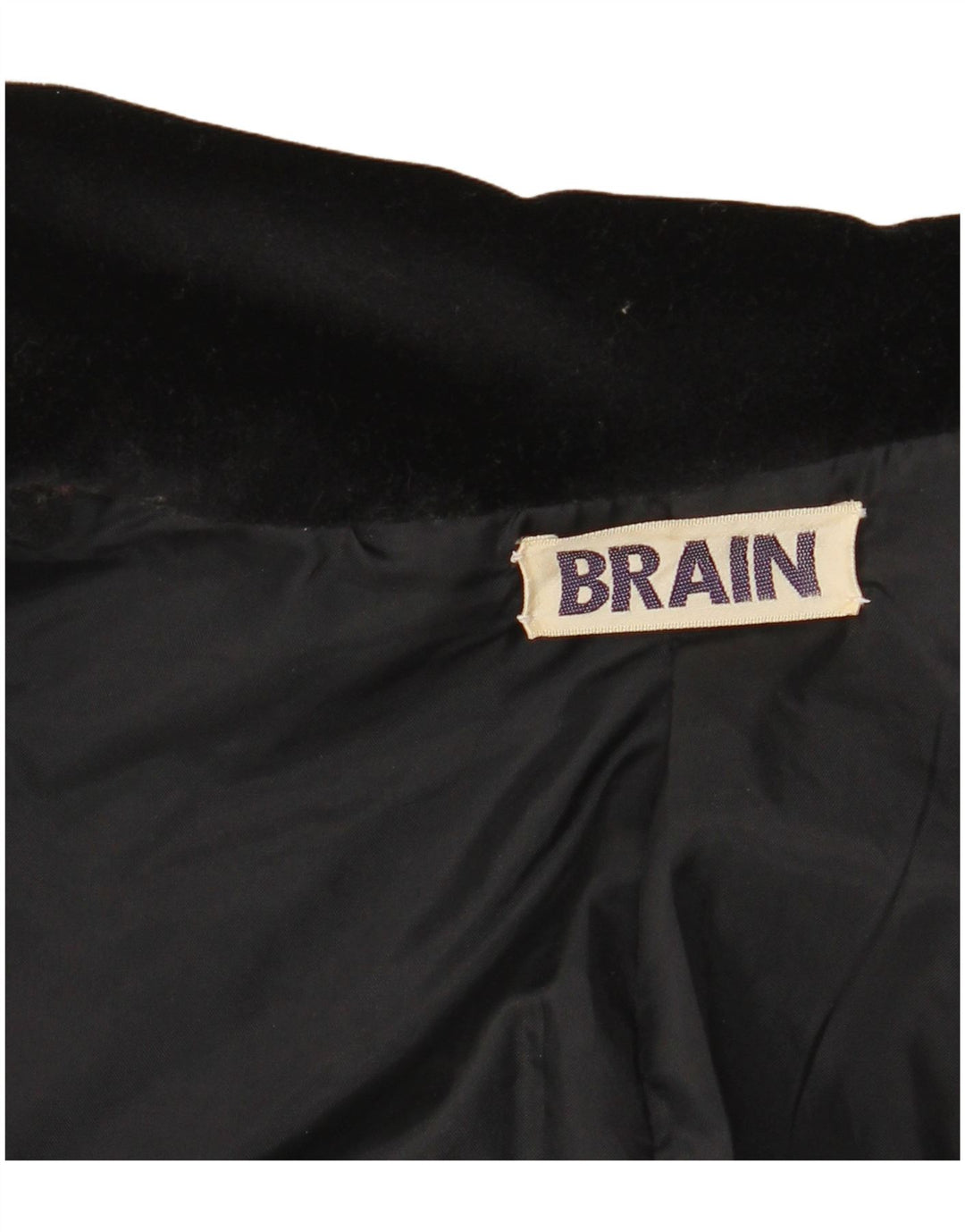 VINTAGE Damska marynarka zapinana na 1 guzik, aksamitna UK 12, średnia czarna