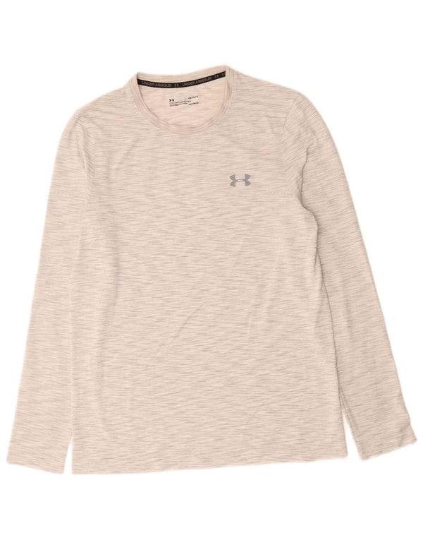 Męska koszulka Under Armour Heat Gear z długim rękawem, duża, szara, nakrapiana