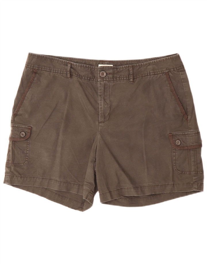 Damskie spodenki cargo DOCKERS US 16 2XL W38 Szara bawełna