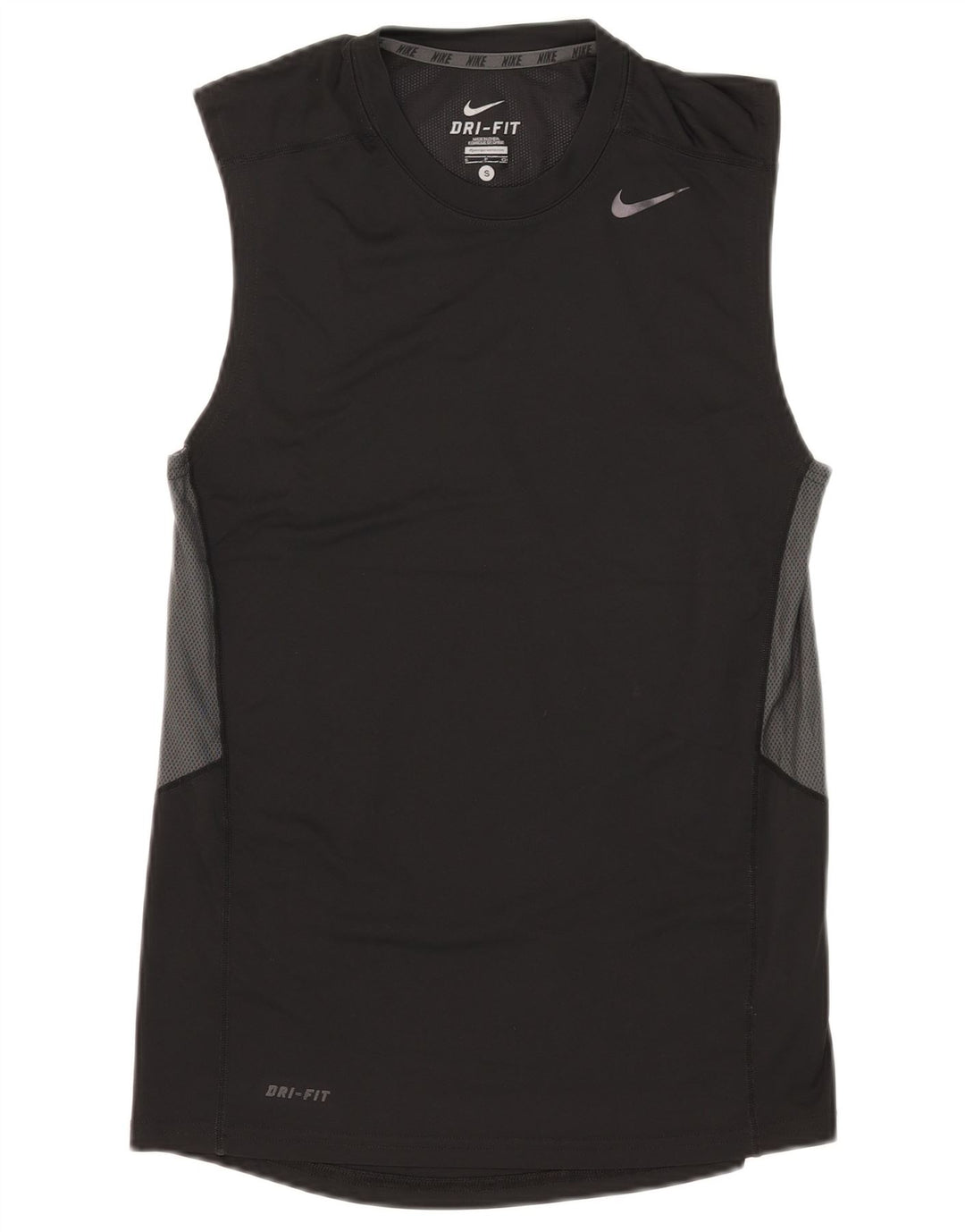 Męska kamizelka Nike Dri Fit, mała, czarna, poliestrowa z blokami kolorów