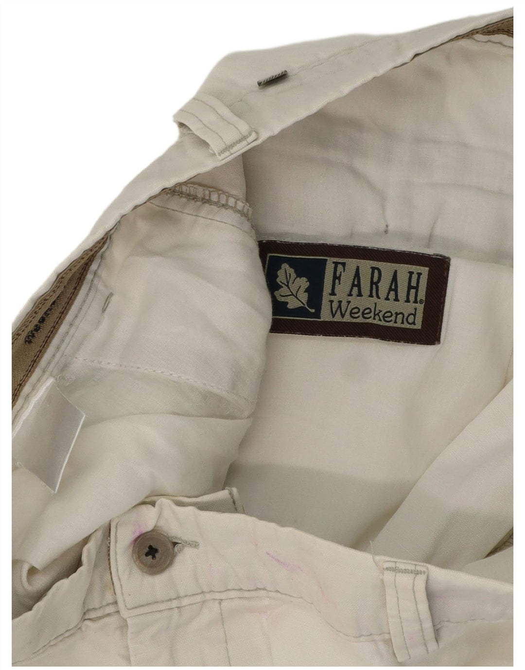 Spodnie męskie Farah Weekend Straight Chino W38 L28 Off White