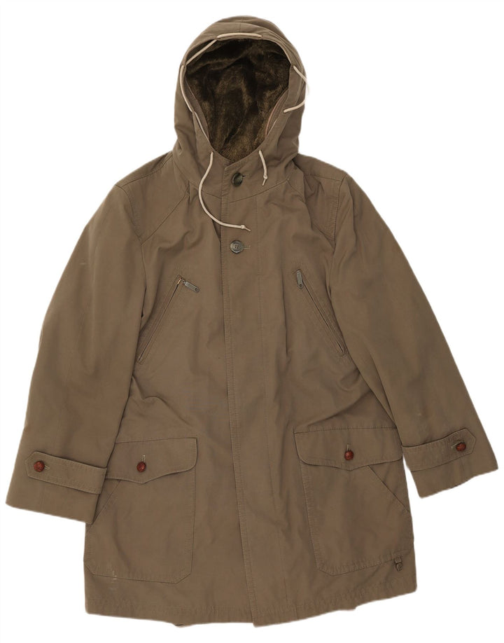 WESTBURY Męska kurtka Sherpa Parka z kapturem EU 48, średni khaki, akryl