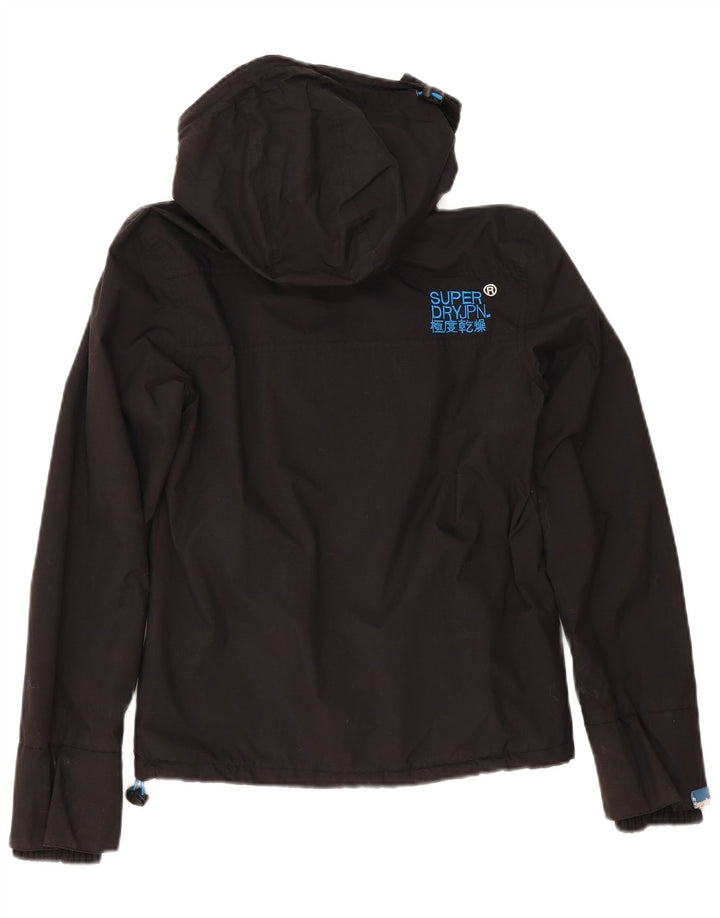 Damska wiatrówka z kapturem Superdry UK 10, mała czarna
