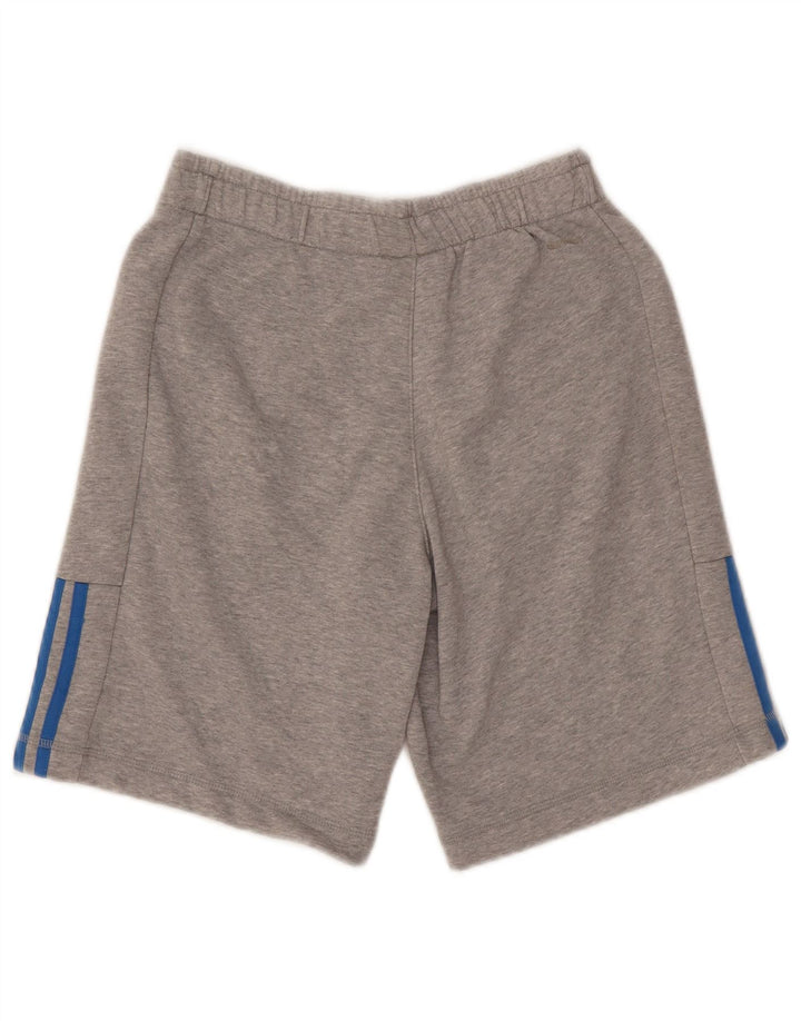 Męskie spodenki sportowe Adidas Climalite, małe, szare, bawełniane