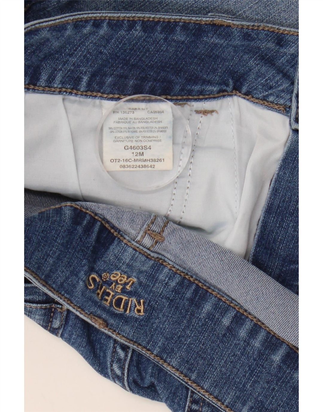 Damskie spodenki jeansowe LEE Riders US 12, duże, W32, niebieska bawełna