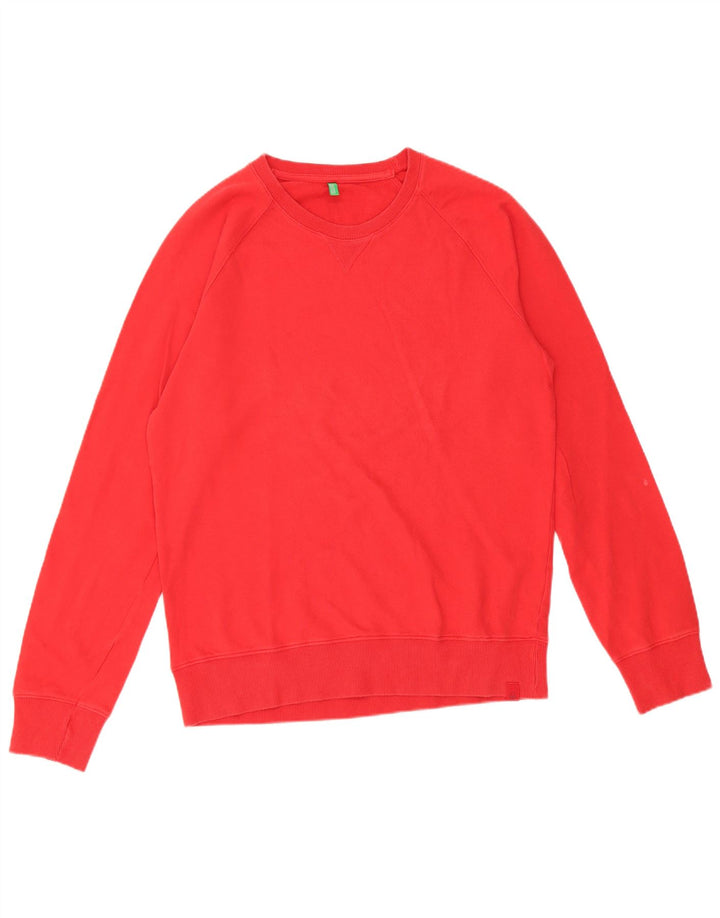 Męska bluza Benetton, duża, czerwona, bawełniana