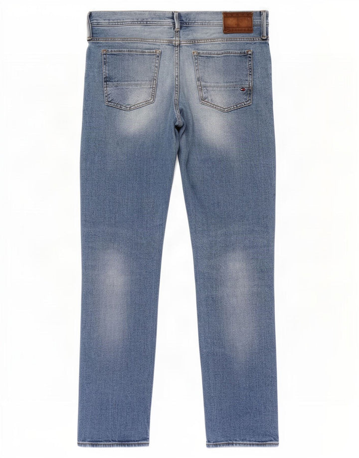 Męskie jeansy slim fit Tommy Hilfiger W36 L30 Niebieskie bawełniane