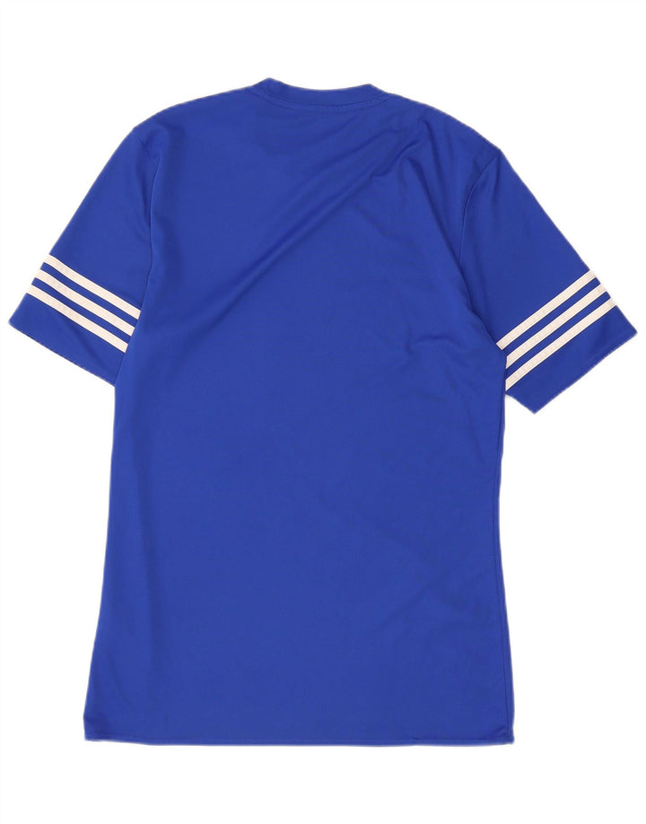 Męski T-shirt ADIDAS Climalite, mały, niebieski, poliester