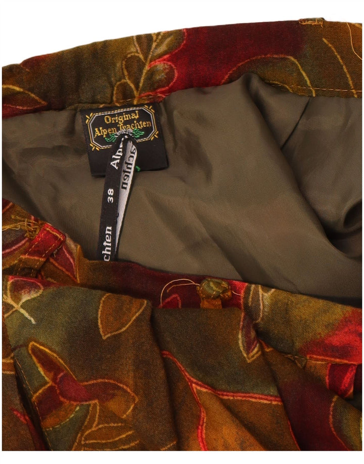 ORIGINAL ALPEN TRACHTEN Damska spódnica w kształcie litery A EU 38 Medium W26 Burgund