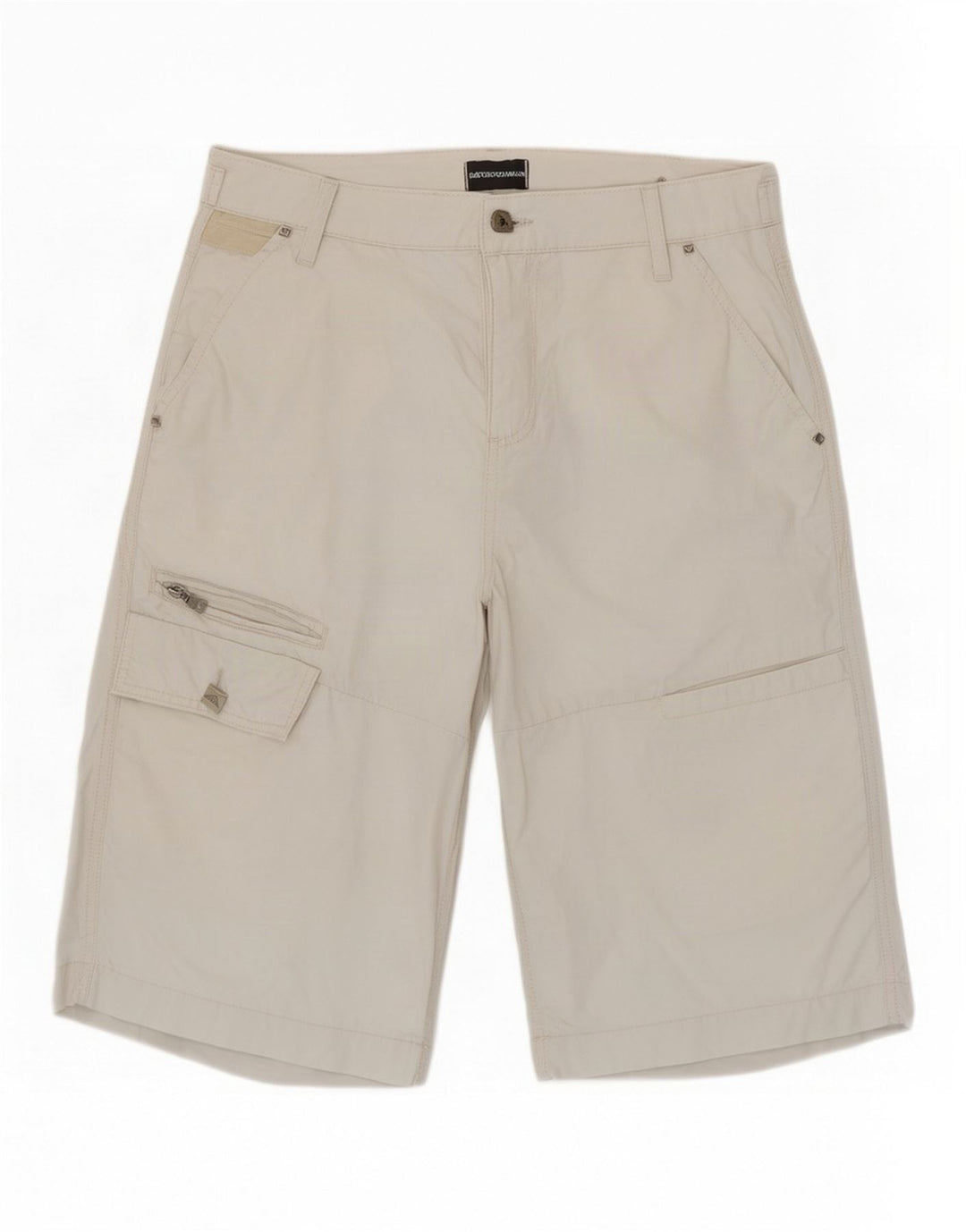 Męskie spodenki cargo Emporio Armani W34, duże, szare